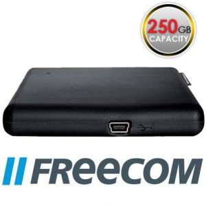 Freecom ToughDrive [250GB] (Portable Hard Drive) - Tough and Secure [Samsung Hard Drive]