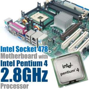 Socket 478 Micro ATX / FSB 800 / Intel Pentium 4 2.8GHz