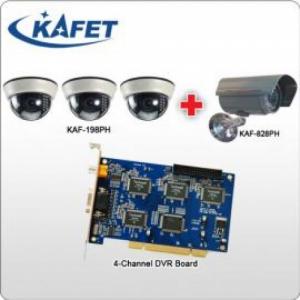 CCTV SURVEILLANCE Kafet Package 1 - 4CH Card [Day / Night View]