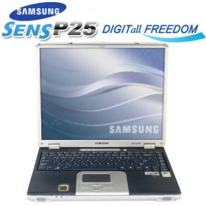 Samsung Sens P25 Intel Pentium 4 2.4GHz / 512MB DDR / 30GB Harddisk / 32MB Shared Video / Combo Drive
