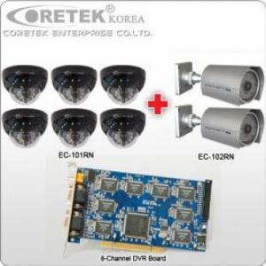 CCTV SURVEILLANCE Coretek Package 14 - 8CH Card [Day / Night View]