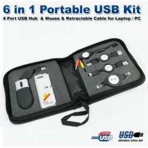 Laptop Accessories - 6-in-1 Portable USB Kit