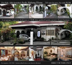 Fully Furnished House in Ayala Alabang for sale