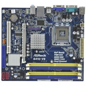 Brand New ASROCK G41C-VS with Intel G41/ICH7 Chipsets / Socket 775 / Intel Dual Core