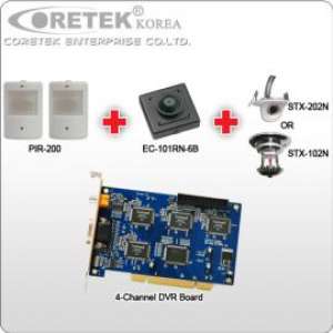 CCTV Package (Coretek) - 4CH DVR PCI Capture Card