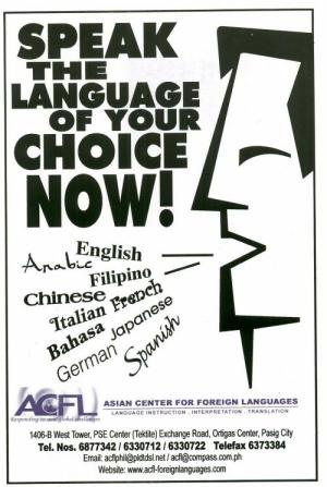 Speak the Language of your choice at ACFL now! Asian Center for Foreign Languages