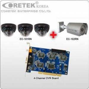 CCTV SURVEILLANCE Coretek Package 13 - 4CH Card [Day / Night View]