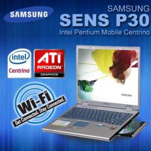 Laptops for Sale/Samsung Sens P30 Pentium M 1.4GHz/512MB DDR/40GB H.D.D/Combo Drive/WiFi