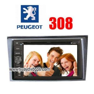 Peugeot 308 Car DVD Media Player Monitor With RDS Bluetooth IPOD GPS navi CAV-8308PG