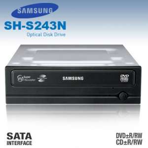 Samsung S-ATA LightScribe DVD-Burner 24x24x