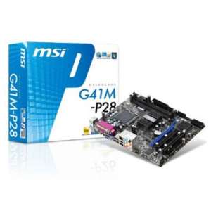 MSI G41M-P28 Professional Intel G41 Supports FSB 800/1066/1333MHz / DDR3 / 7.1 C