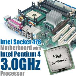 Socket 478 Micro ATX / FSB 800 / DDR1 with Intel Pentium 4 3.0GHz