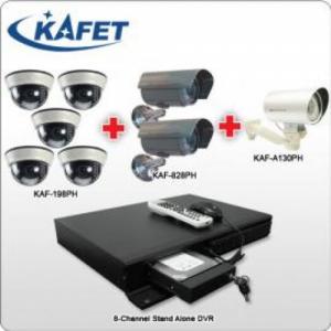 CCTV SURVEILLANCE Kafet Package 6 - 8CH DVR STANDALONE [Day / Night View]