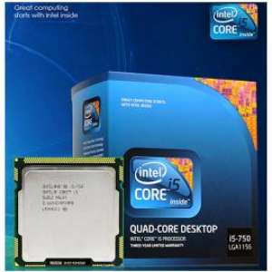 Intel Core i5-750 2.66GHz Lynnfield / 8MB L2 Cache / 1333MHz FSB / 95W TPD / 45NM / LGA 1156 with 2 Years Warranty
