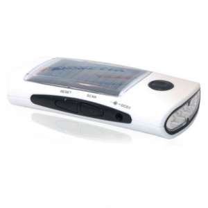 Emergency Charger for mobile phones (Solar), with LED lights and FM radio