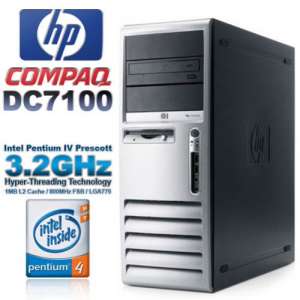 Used Computer HP Compaq DC7100 Full Tower Intel Pentium 4 Prescott 3.2GHz