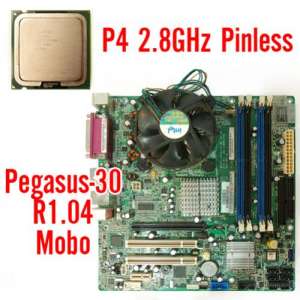Intel Pentium 4 2.8GHz Processor with Pegasus-30 R1.04 Motherboard