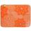 Meixiang Notebook Sleeve Size 14.1-inch with Carrying Strap and Back Pocket (Orange Color)