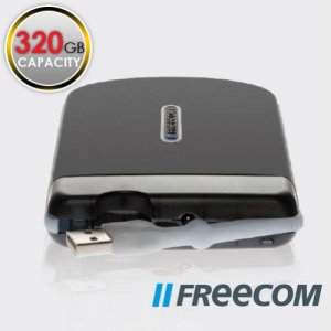 Freecom ToughDrive [320GB] (Portable Hard Drive) - Tough and Secure [Samsung Hard Drive]