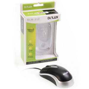 Delux DLM-312 Optical Mouse with Scroll Wheel