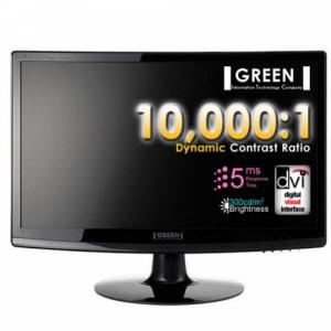 GREEN ITC ST 200Plus 20-inch Wide LCD Monitor with Built-in Speaker (12 Months Warran