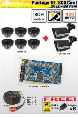 CCTV SURVEILLANCE Coretek Package 11 - 4CH DVR Stand Alone [Day / Night View]