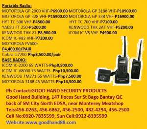 Motorola T5720/FV600 Talkabout, 10Miles-Php3,700/pair FREE NATIONWIDE DELIVERY