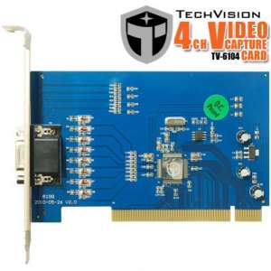 Brand New TechVision CCTV VIDEO CAPTURE CARD [4 Channels]