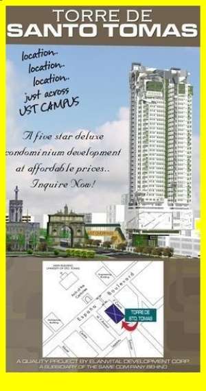 The Torre De Sto Tomas Tower Condominium In Front UST Espana Manila