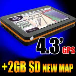 4.3 inch TFT Touch Panel Car GPS Navigator  With Bluetooth 2GB