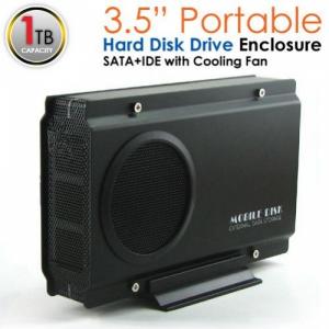 3.5-inch USB External Hard Drive Enclosure 325 IS-U2 1TB Capacity w/ Cooling Fan