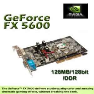NVIDIA GeFORCE 5600 128MB / 128Bit / DDR AGP Video Card (Dual Output)