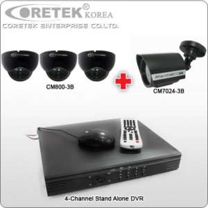 CCTV - Coretek Package 3 - 4CH Stand Alone DVR [Day View]