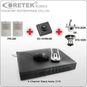 Coretek Package 13 - 4CH Stand Alone DVR [Day / Night View]