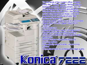 XEROX MACHINE KONICA 7222